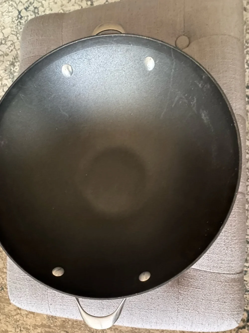 Calphalon Black Nonstick Wok with Helper Handle